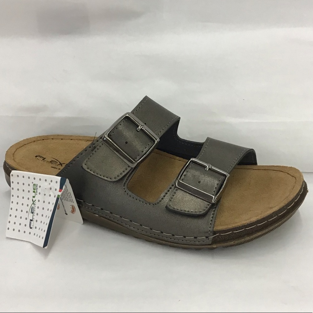 Flexus By Spring Step Abbas Sandal Pewter Size EU 39
